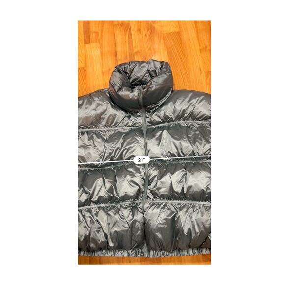 Women's Puffer Jacket - Wild Fable Turquoise Blue L NWT - Picture 6 of 7